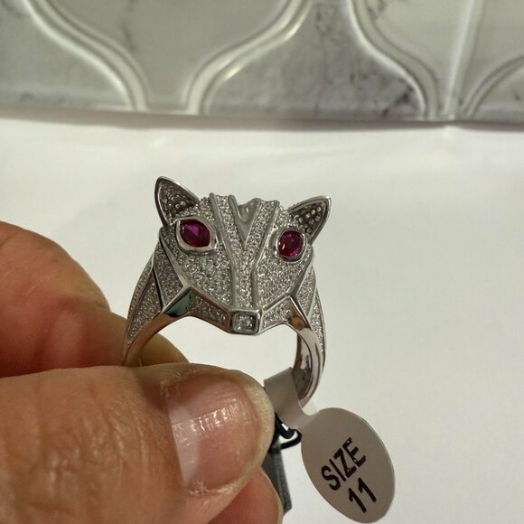 Blac Label Heritage Sterling Silver Cubic Zirconia Ring Size 11 - Picture 1 of 8